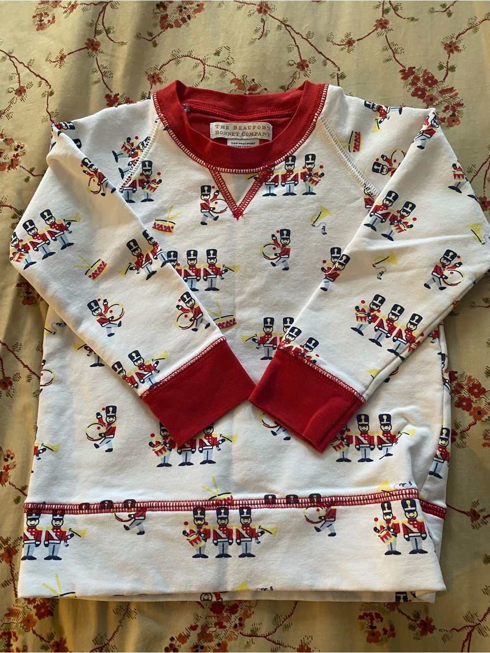 The Beaufort Bonnet Company Red and White Nutcracker Soldier Crewneck